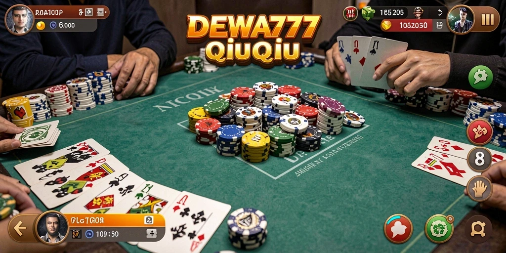 Gameplay seru DEWA777 dengan kartu QiuQiu yang menarik.