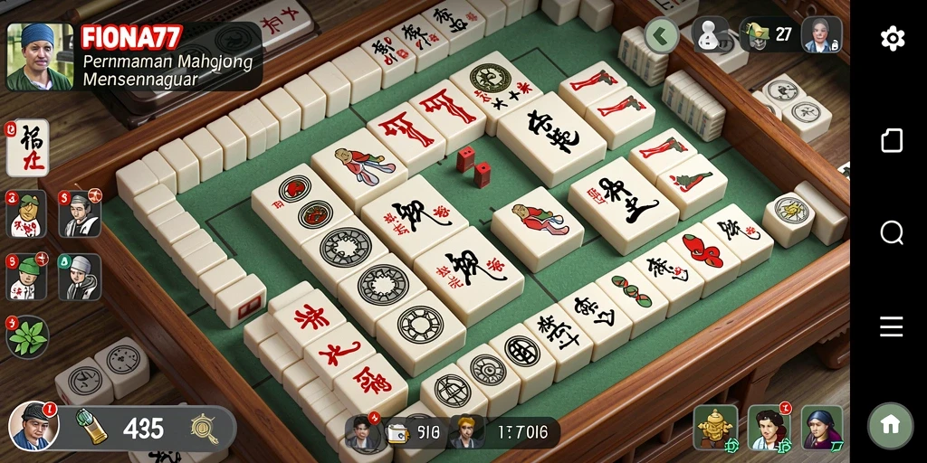 Tampilan gameplay FIONA77 dengan elemen Mahjong yang menarik.