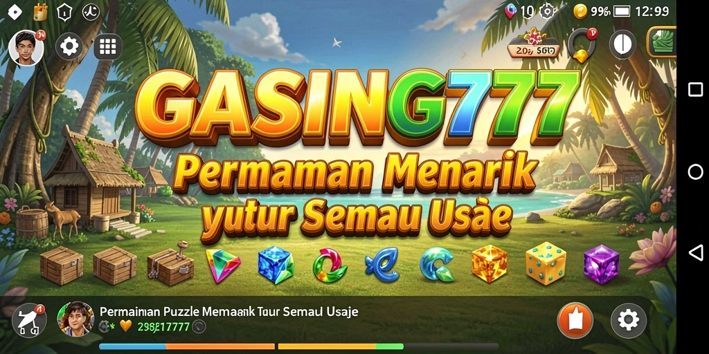 Tampilan menakjubkan dari gameplay Puzzle GASING777.
