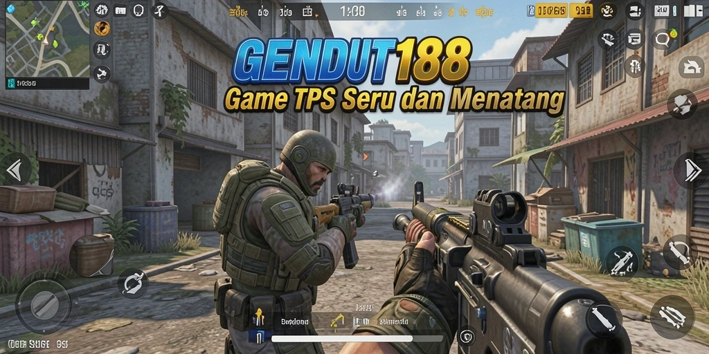 Tampilan screenshot GENDUT188 yang menunjukkan aksi tembak-menembak yang intens.