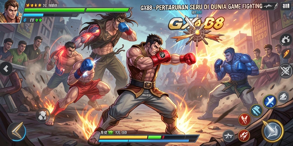 Tangkapan layar menampilkan aksi pertarungan seru di GX88.