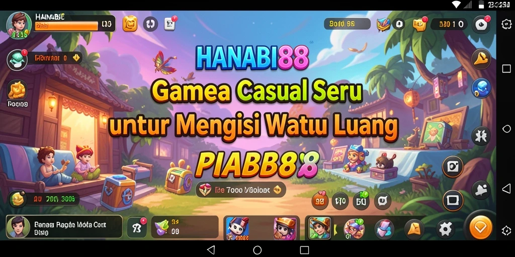 Screenshot utama HANABI88 menampilkan gameplay seru dan penuh warna.