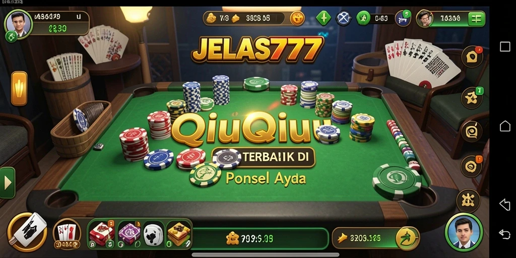 Tampilan gameplay QiuQiu yang seru di JELAS777.
