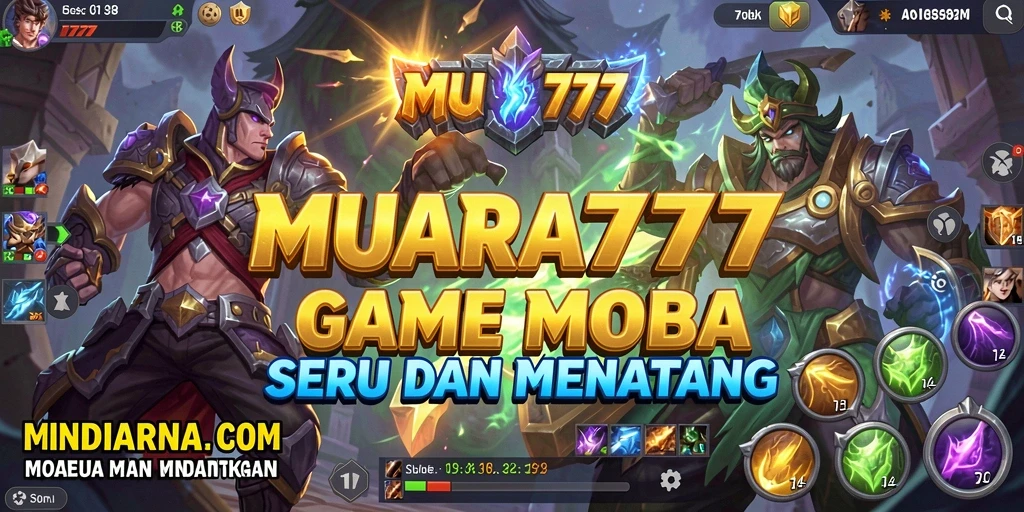 Tampilan menarik dari gameplay MOBA yang seru.
