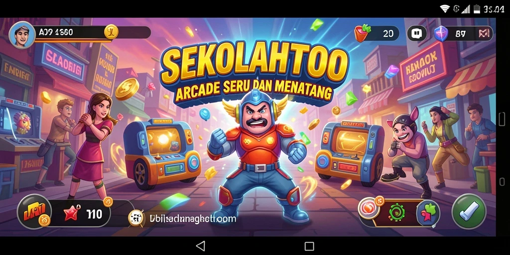 Tampilan gameplay cepat dan menarik dalam SEKOLAHTOTO.