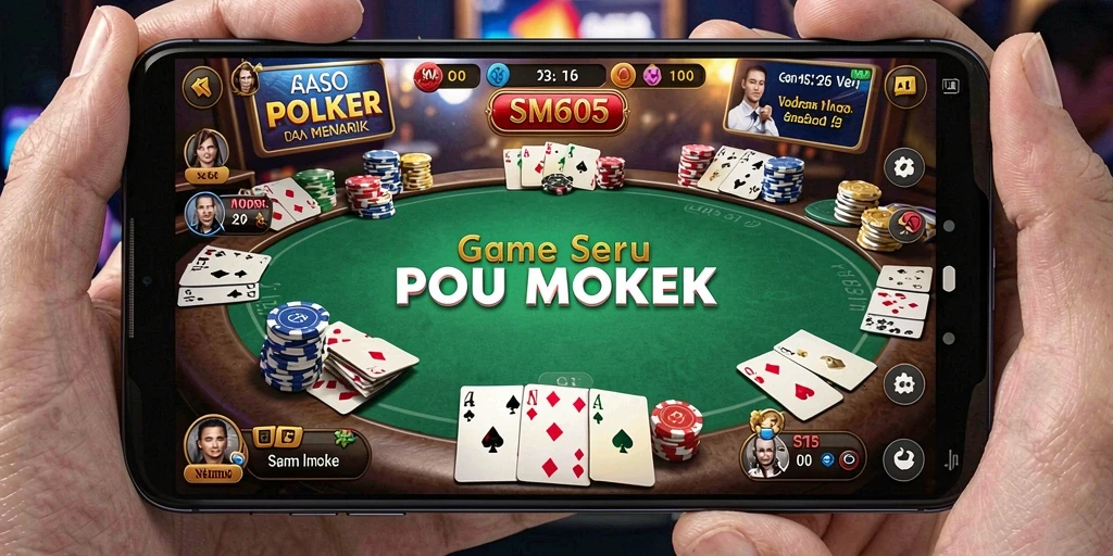 Tampilan gameplay Poker yang menarik di SM605.